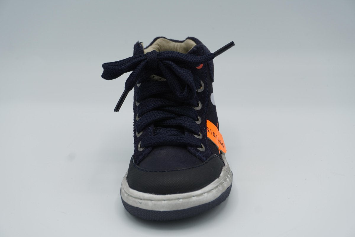 Shoesme- w037 - extreme flex- enkelhoge blauwe sneaker - dino- maat 26