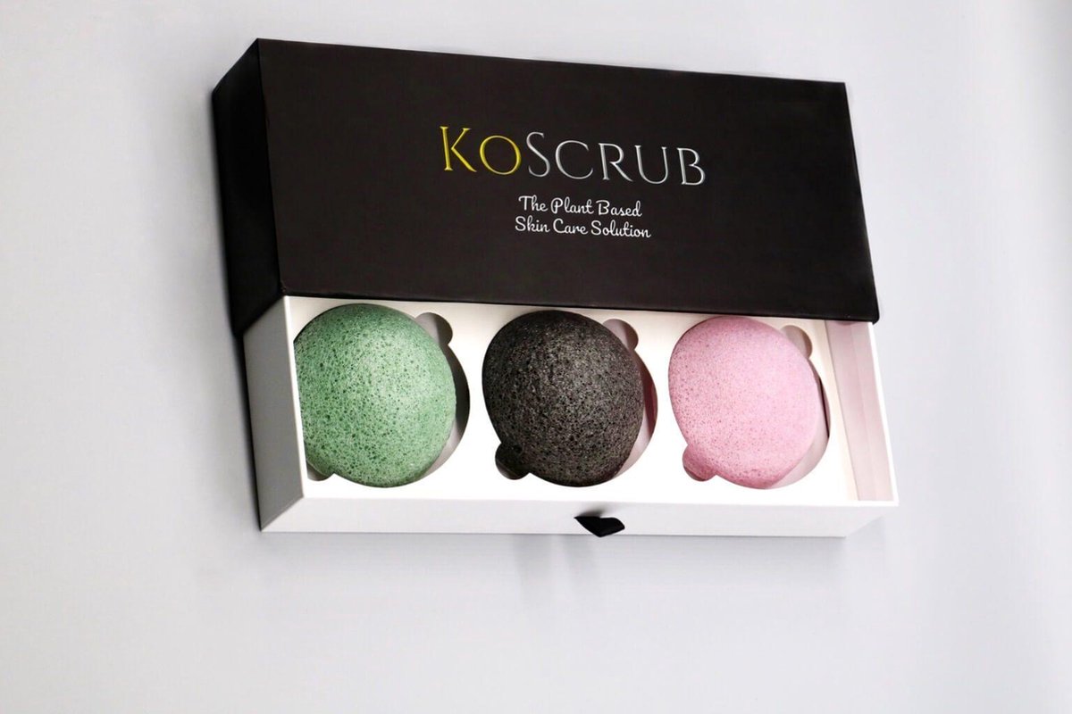 Koscrub Konjac Spons Natural Sponge