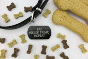 Hondenpenning Militair ID-label zwart - military tag | 2 zijden graveren | 40x28 mm