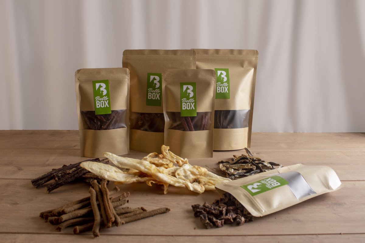 Bellobox premium XS - 100% natuurlijke hondensnacks - snackbox