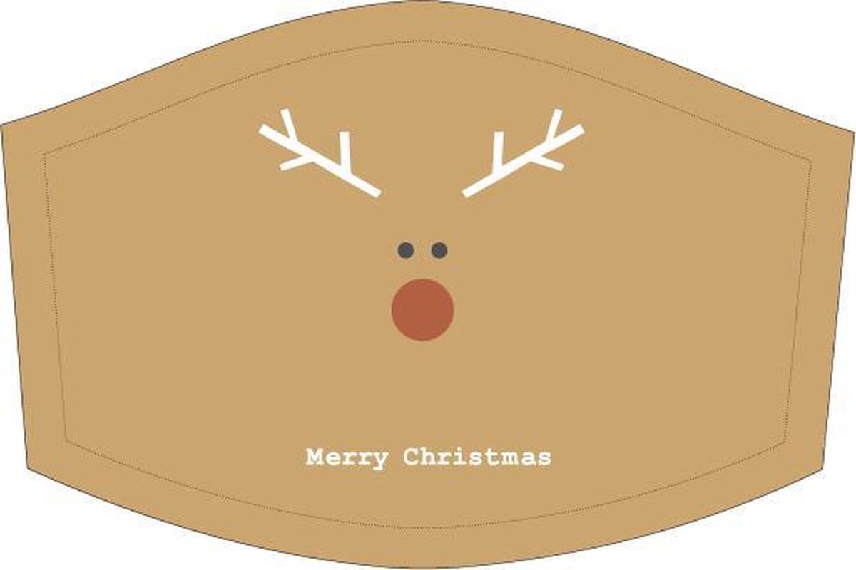 Mondkapje Kerst - Merry Christmas