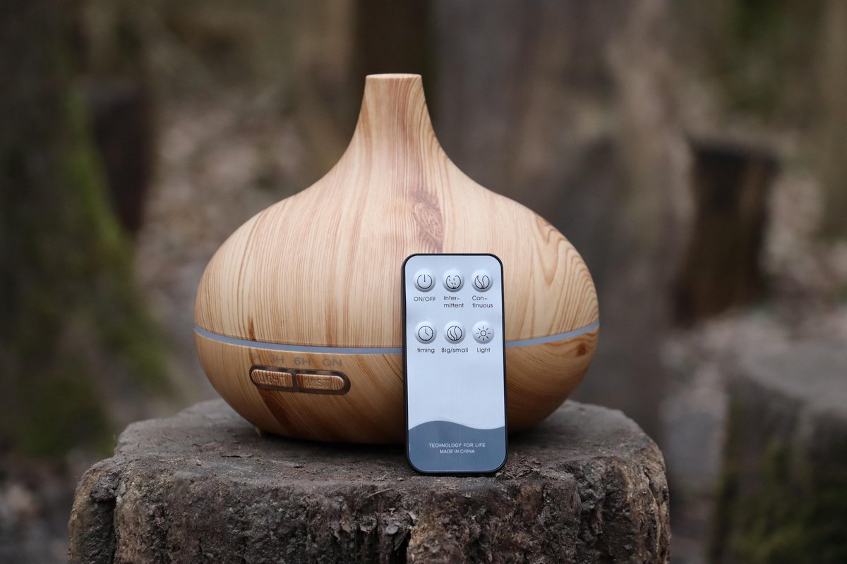 dfuser plus - aromadiffuser - geurverspreider - gratis afstandsbediening - aromatherapie