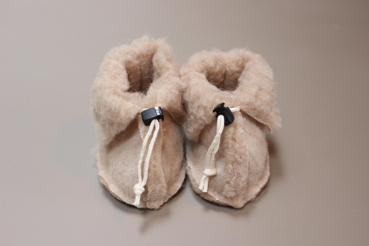 We Are Wovens - baby slofjes - 100% wol - Ideaal kraamcadeau - zacht en warm