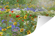 Muurdecoratie Bloemen - Siergras - 180x120 cm - Tuinposter