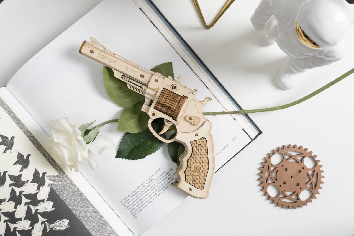 ROBOTIME MODERN  Corsac M60 - LQ401 - Revolver 3D puzzel
