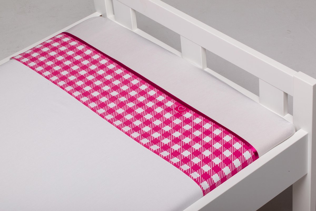 Abby laken Fuchsia - Wiegje (75x100 cm)
