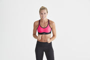 sportbh dames- roze- zwart -80D-Swegmark-courage- de beste ondersteuning