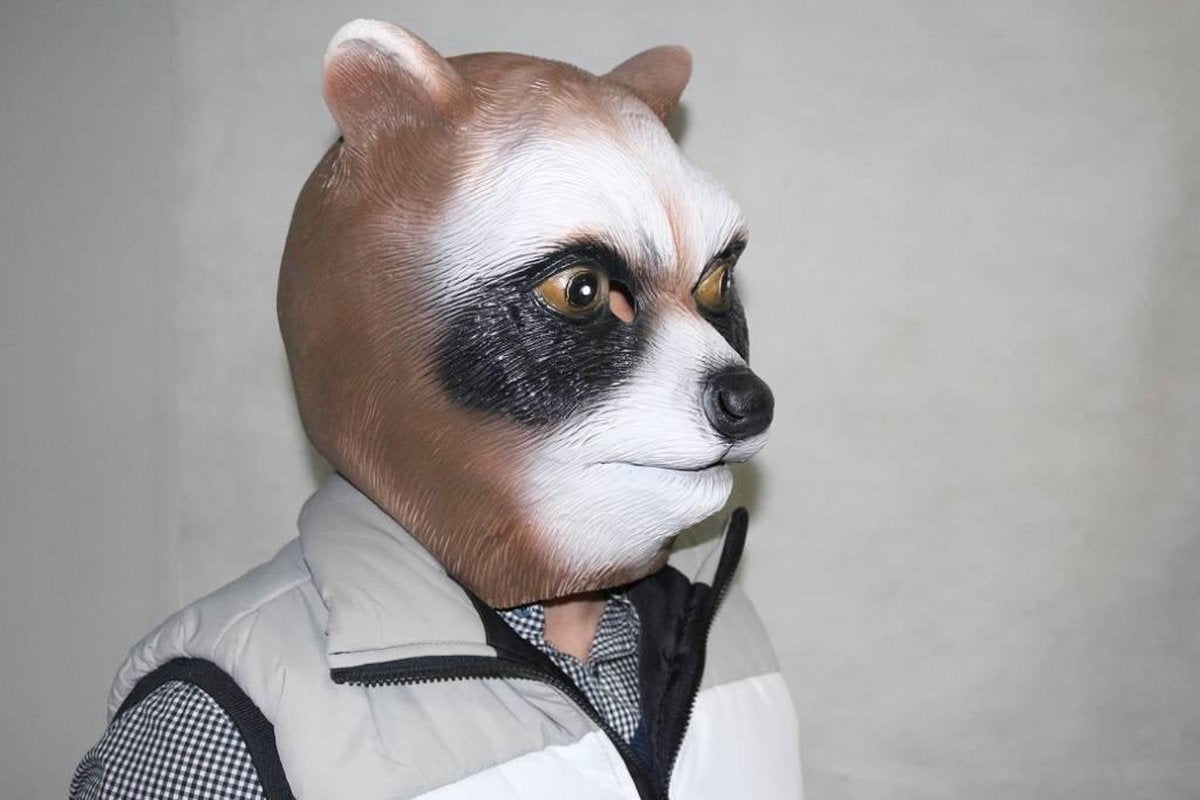 Wasbeermasker (bruin)