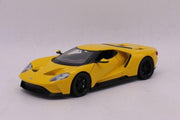 2017 Ford GT (Geel) (22cm) 1/24 Welly - Modelauto - Schaalmodel - Model auto - Miniatuurautos - Miniatuur auto