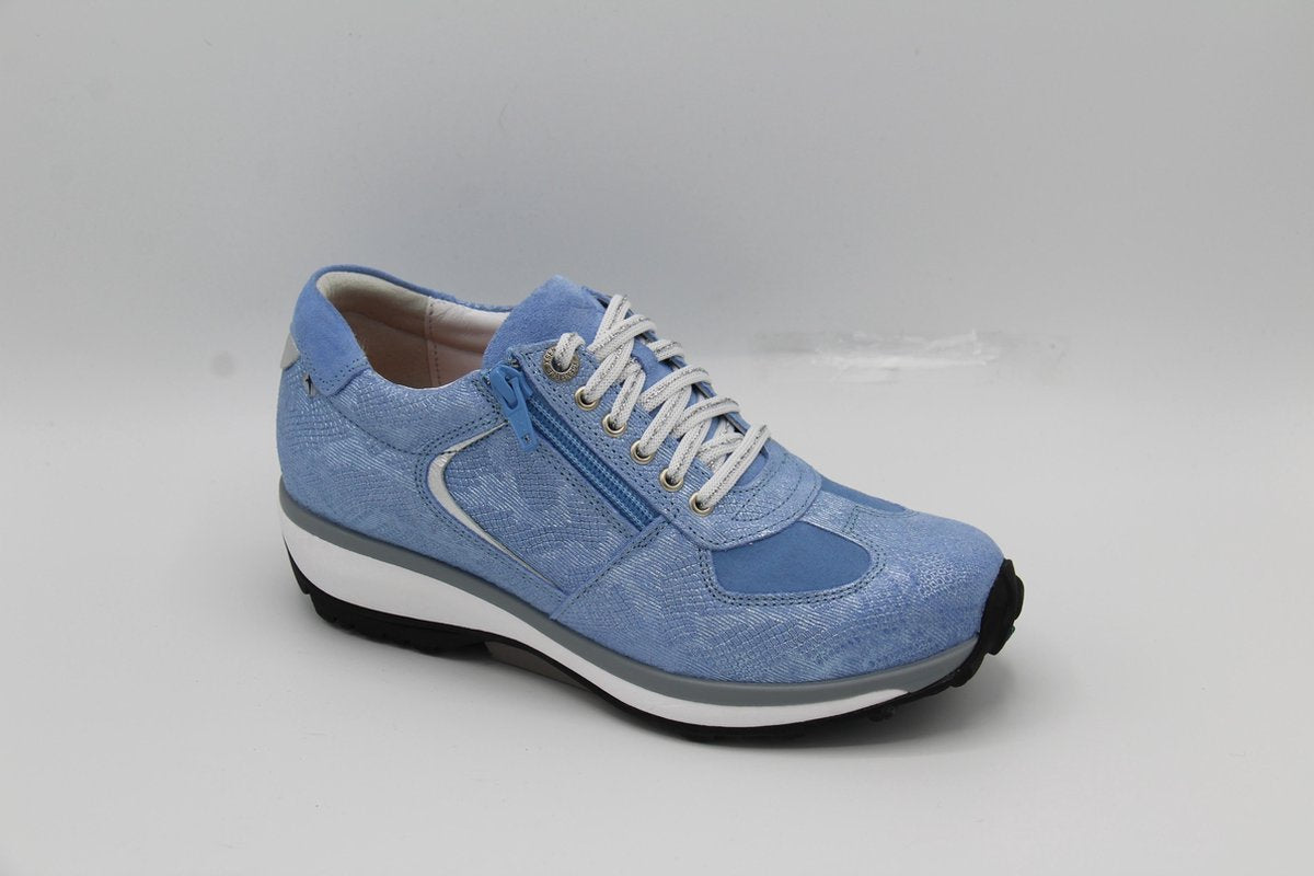 Xsensible- stretchwalker 30101- Chelsea sneaker- blue metal- maat 36