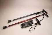 Wandelstok zwart (79 - 102 cm)
