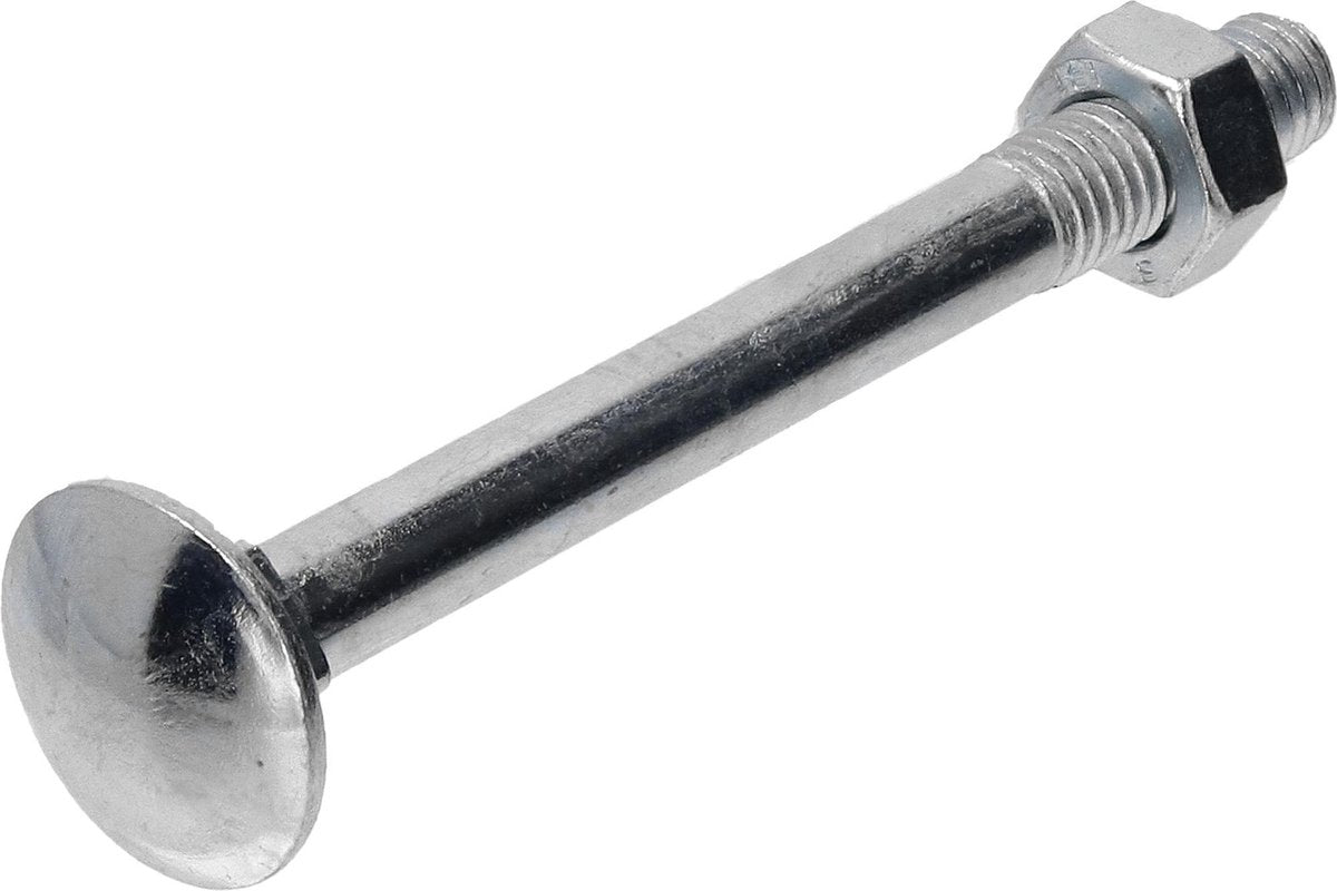 Slotbout met moer M8x80 per 15 gegalvaniseerd
