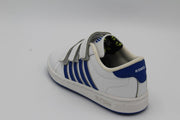 K swiss - Aoke- witte sneaker met blauwe strepen- twister tongue- maat 34