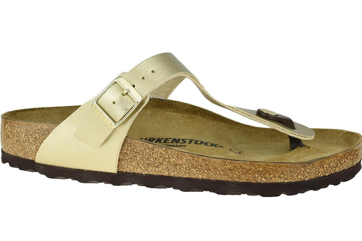 Birkenstock - Dames Sandalen Gizeh BS Gold (regular) - Goud - Maat 38