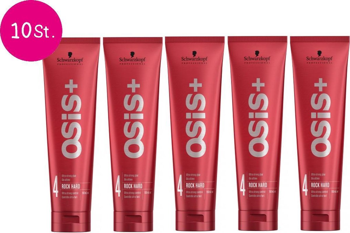 10x Schwarzkopf Osis Rock Hard Gel 150ml