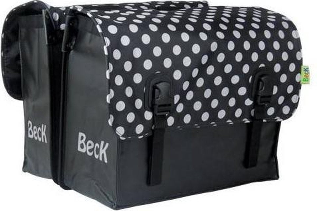 Beck Classic White - Dubbele Fietstas - 45 l - Zwart