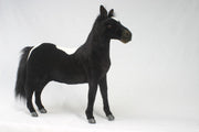 Pony Knuffel Zwart Staand 56 cm