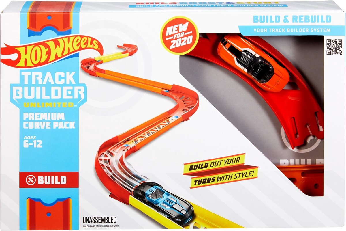 Hot Wheels Track Builder  Premium Bochtenset