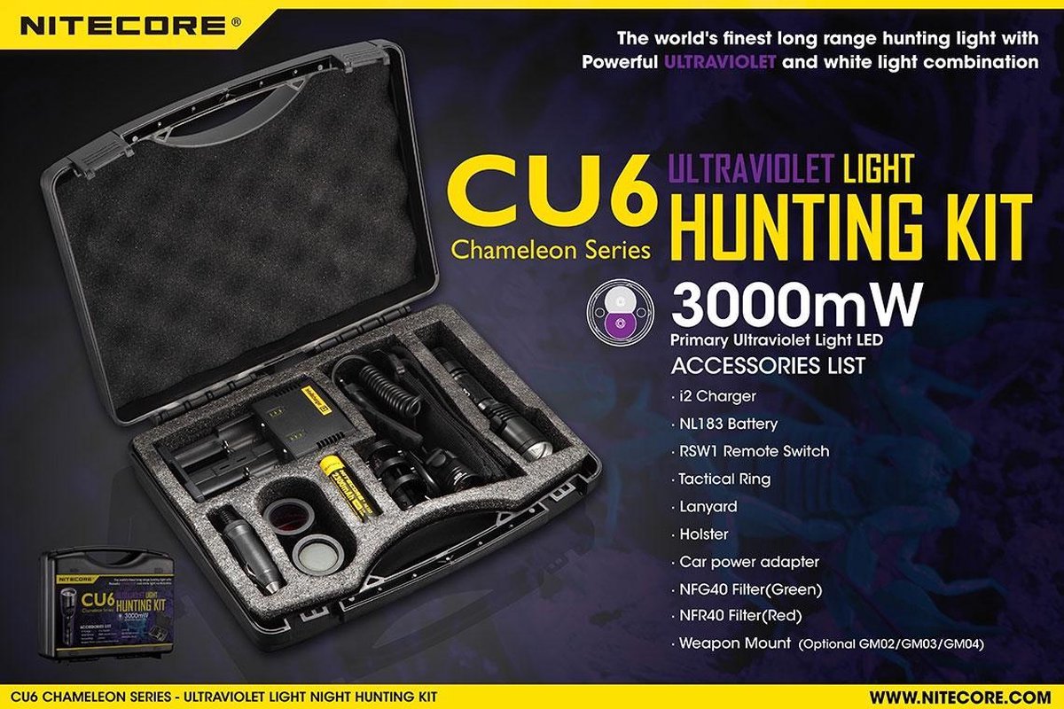 Nitecore CU6 Hunting Kit