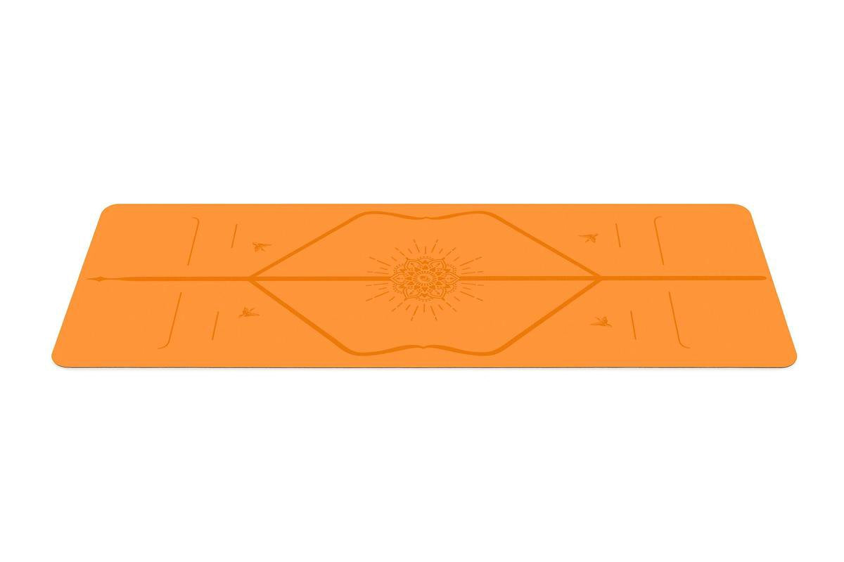 Liforme Happiness Yoga mat oranje  (Inclusief draagtas)