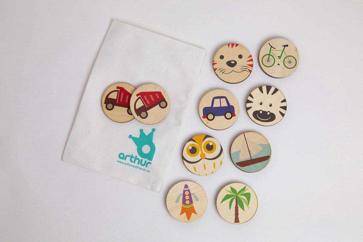 Houten Memory  Spel  TOET 18 Pcs