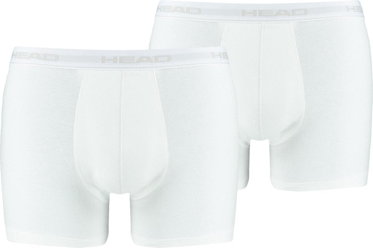 Head basic - Sportonderbroek - Onderbroek - Boxershort - Heren - Wit - 2 Pack - Maat S