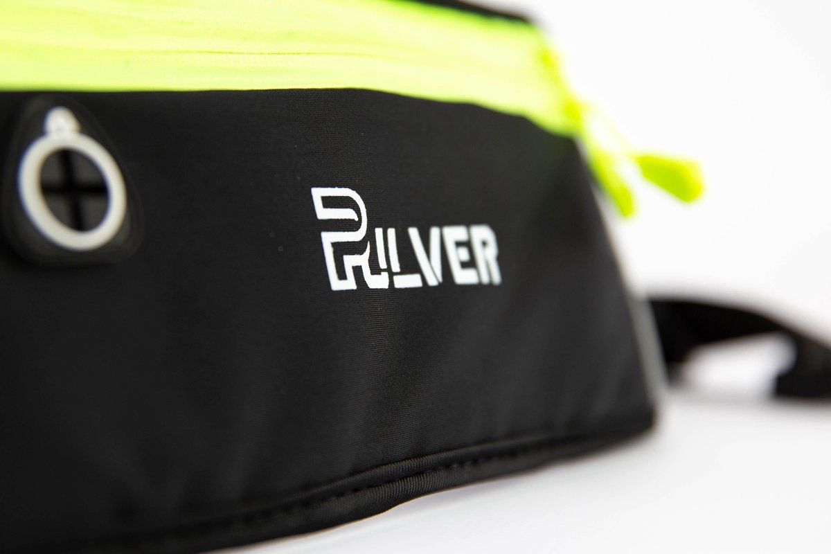 Pulver Sport Heupband - Hardloopband Telefoon - Sportband - Hardloop Riem - Heuptas - Unisex/Onesize - Running belt - Zwart / Groen