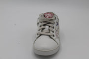 Twins- witte sneaker met bloem motief breedte 3