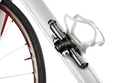 Lezyne Drive CFH - Minipomp + CO2 patroon - Aluminium - Presta/Schrader Ventiel - Zilver