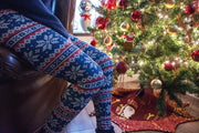 ZUMPREMA Foute Kerst legging - Blauw Rood