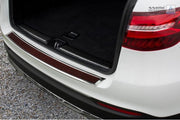 Avisa RVS Achterbumperprotector 'Deluxe' passend voor Mercedes GLC 2015- Chroom/Rood-Zwart Carbon