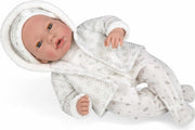 Arias baby pop blank ANDIE 38 cm grijs