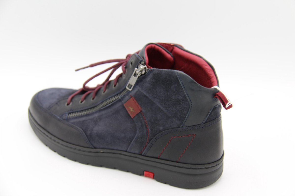 Fluchos 32876 Atlas- blauwe enkelhoge sportieve veterschoen maat 45