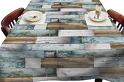 Tafellaken-Tafelkleed- Woody blue - 140x250 cm