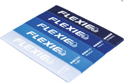 FLEXIE B-BANDS® - Weerstandsbanden - Stof - Katoen - Resistance Bands Set - Fitness Elastiek - Crossfit - Inclusief GRATIS Draagtas - Set van 5 - Blauw
