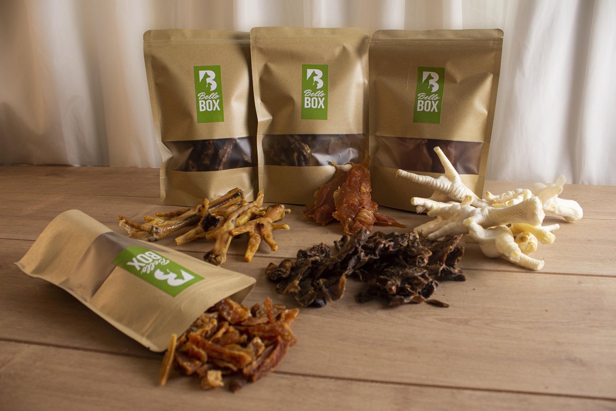 Bellobox kip 100% natuurlijke hondensnacks
