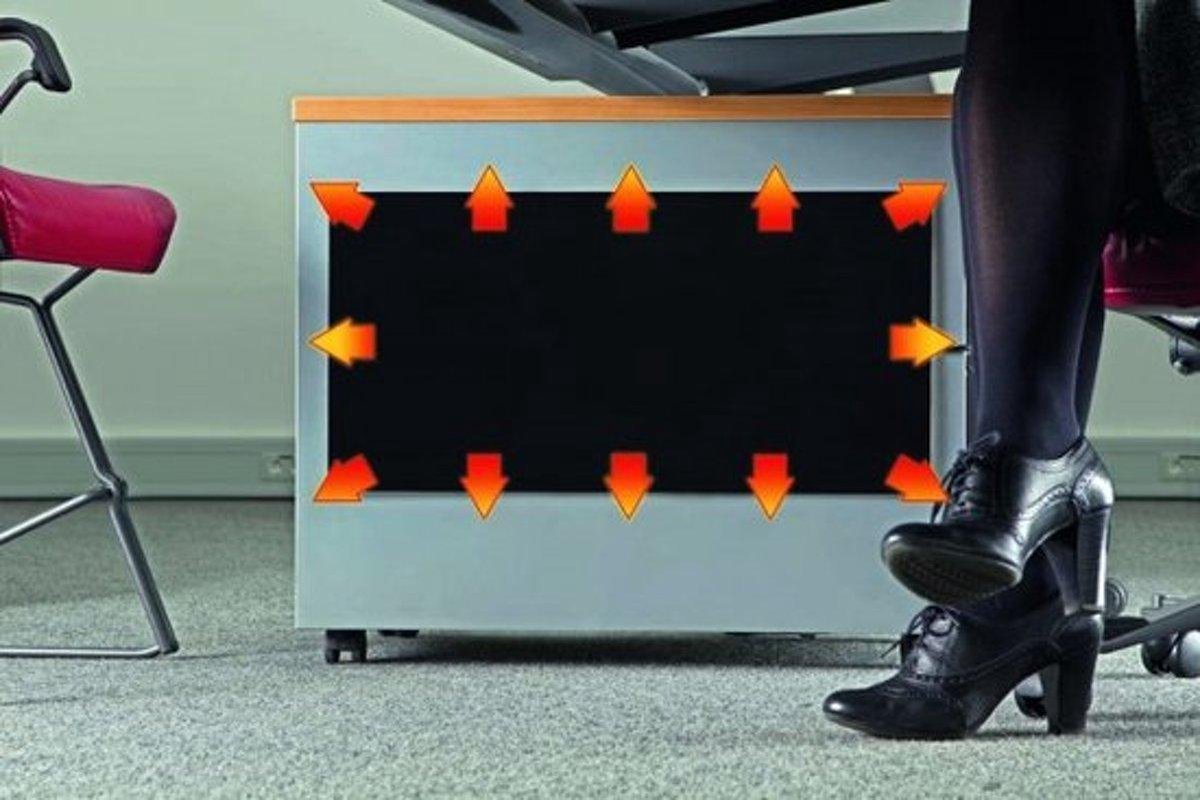 Infrarood bureau verwarming fiber plaat zelfplakkend 150Watt inclusief dimmer - Quality Heating