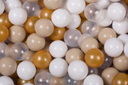 MeowBaby® Ballenbakballen set 400 ballenbak ballen - Goud