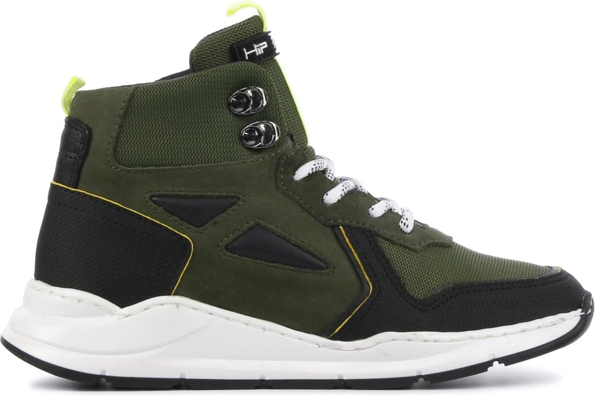 Hip Mannen Suède Hoge sneakers / Jongensschoenen H1916 - Groen - Maat 28