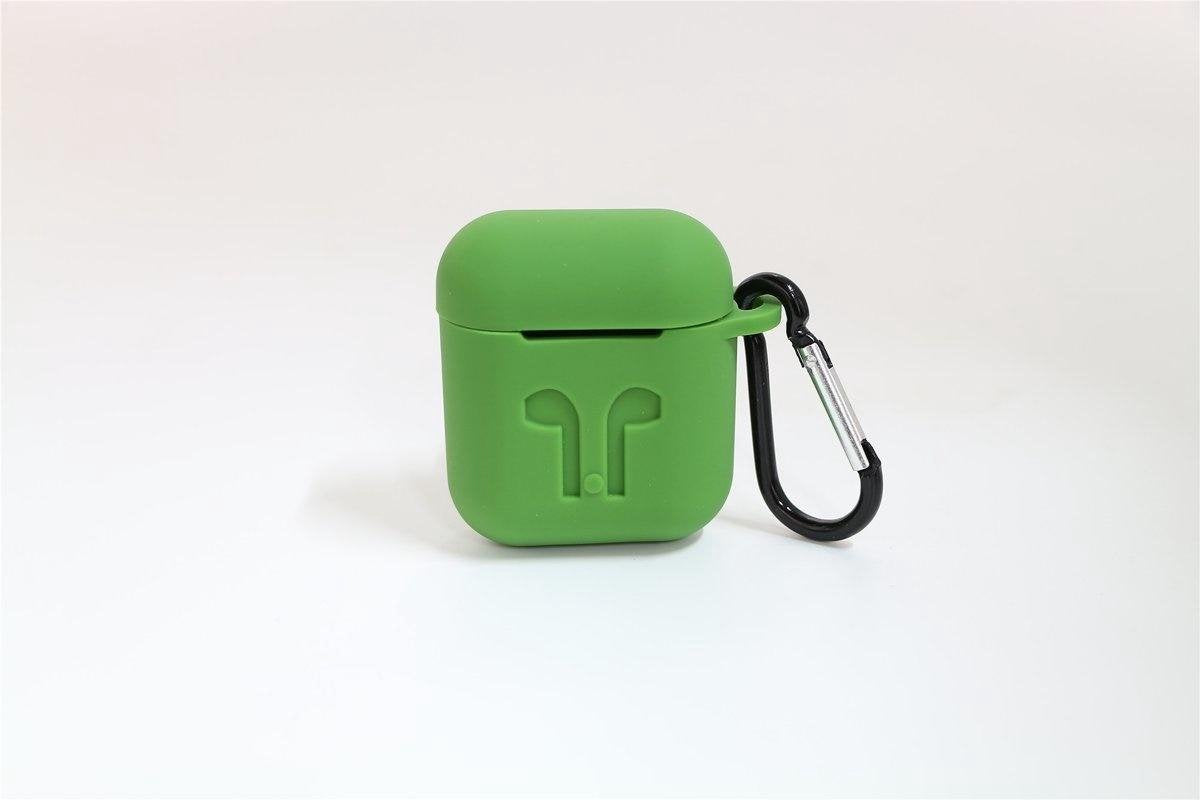 Airpods hoesje siliconen case cover beschermhoes-Groen