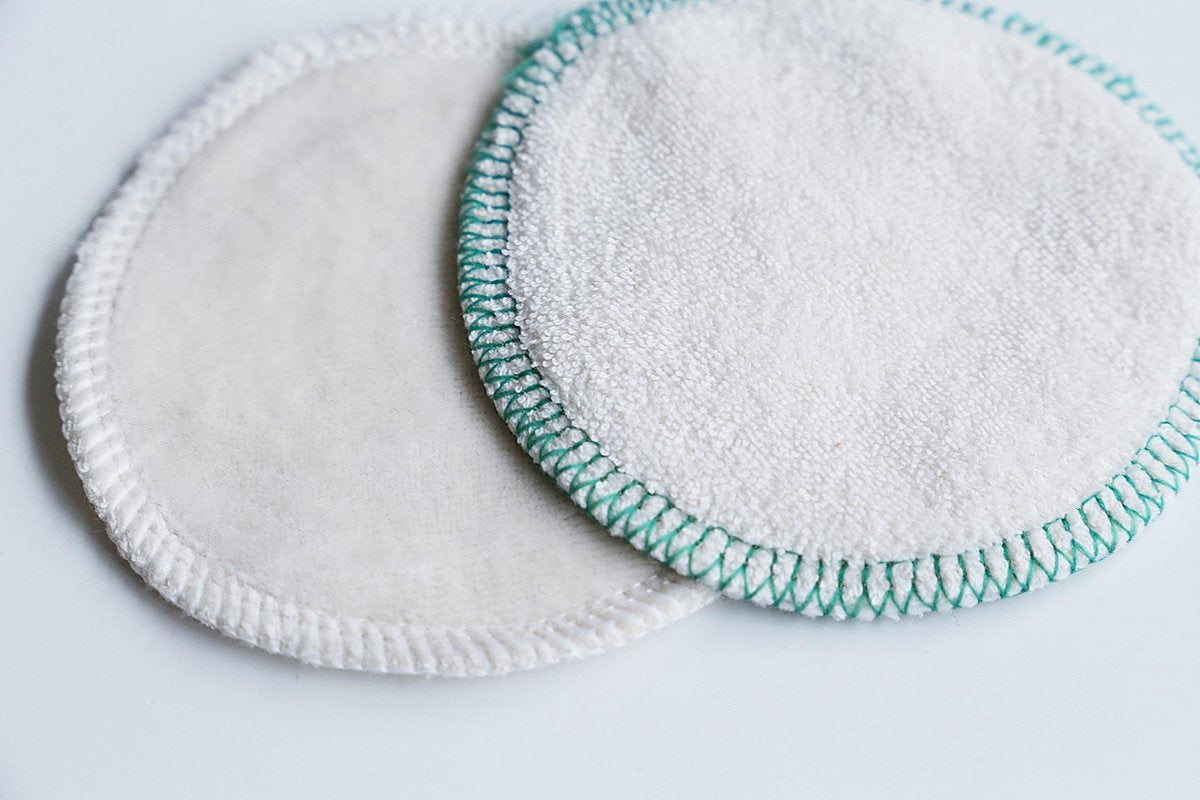 10 Herbruikbare Wattenschijfjes | 8x Dagelijks 2x Scrub | Wasbare Wattenschijfjes | 100% Organisch Katoen | Handgemaakt in Amsterdam | Wit Kleur | Reusable Makeup Remover Pads | White