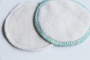 10 Herbruikbare Wattenschijfjes | 8x Dagelijks 2x Scrub | Wasbare Wattenschijfjes | 100% Organisch Katoen | Handgemaakt in Amsterdam | Wit Kleur | Reusable Makeup Remover Pads | White