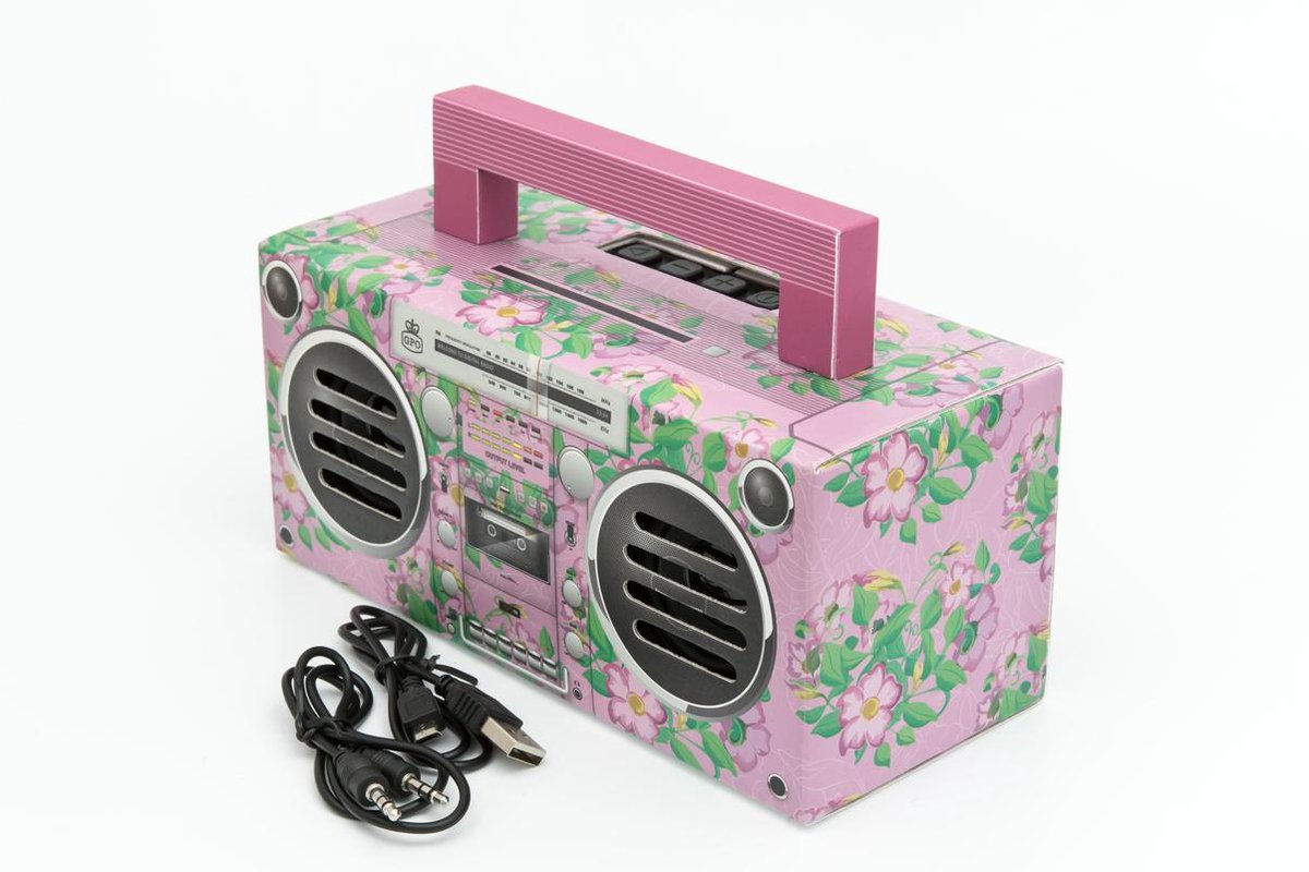 GPO BRONXPINK - GPO draagbare Bluetooth speaker
