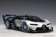 AutoArt 1/18 Bugatti Vision GT - 2015 "Argent Silver/Blue Carbon"