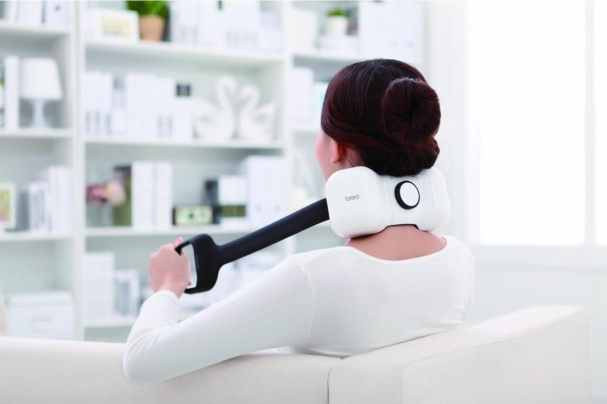 Breo iNeck Shiatsu nekmassager met flexibele handgrepen