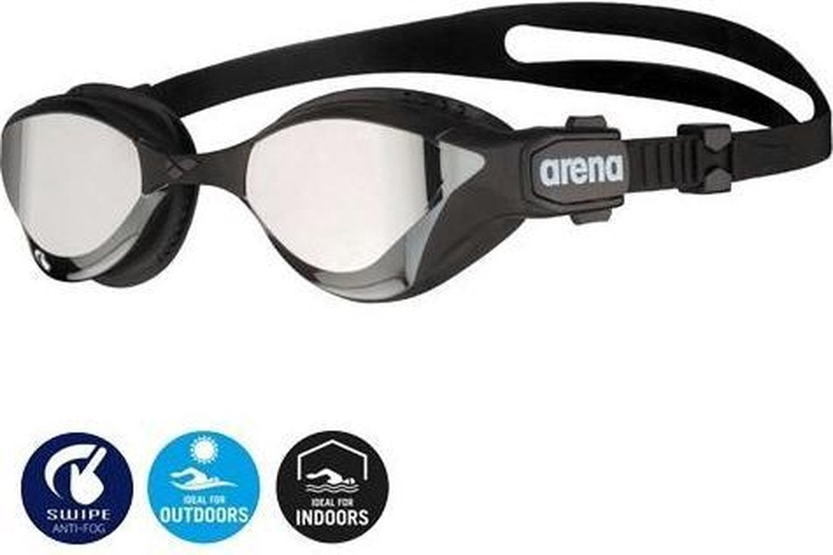 Arena - Cobra Tri Swipe Mirror Zilver-zwart
