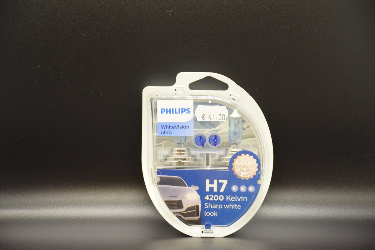 Lampset Philips WhiteVision Ultra H7 set van 2 stuks