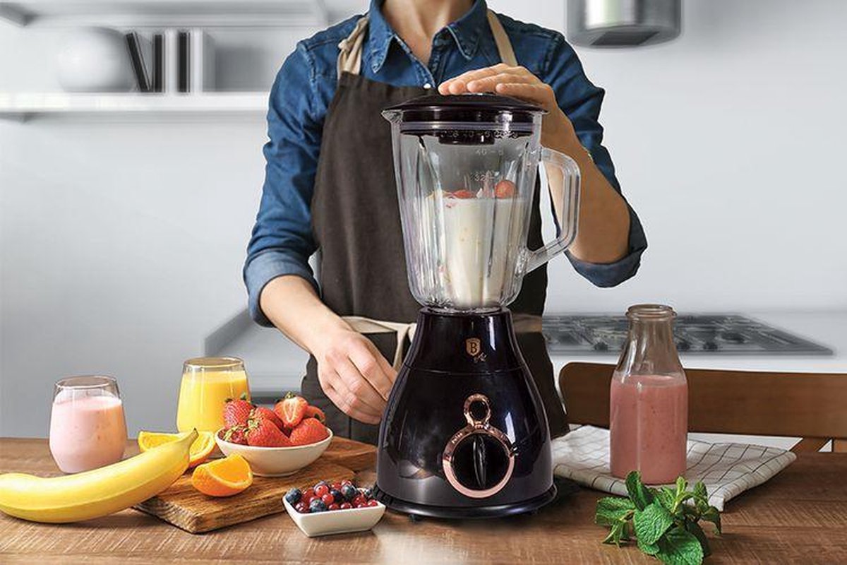Berlinger Haus Blender met Glazen Mengbeker 600 Watt -IJscrunch-functie