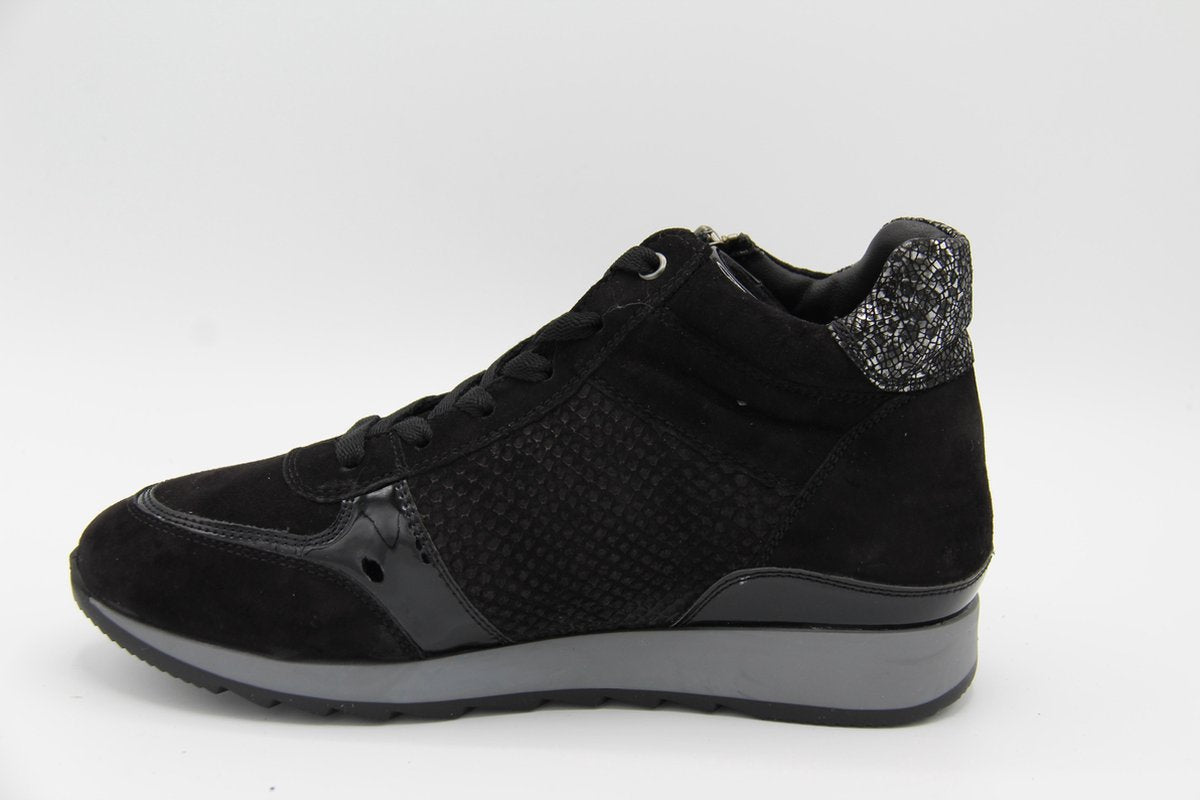 Helioform- enkel hoge zwarte sneaker- 243.004- H- maat 4