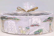 Grijze Toscane ovale wax windlicht 95/125/270 (incl. 2 stuks 3 uurs theelichten)